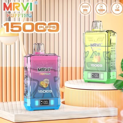 MRVI PUFFING 15000 Puffs Vaping With Power Screen &Lanyard——10PCS/BOX