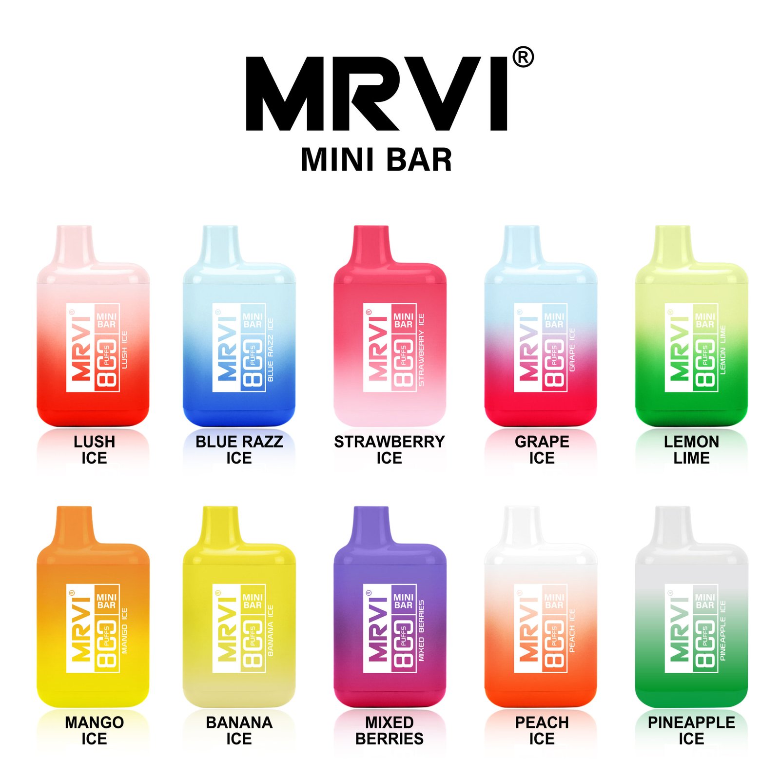 MRVI MINI BAR 800 PUFFS ——10PCS/BOX